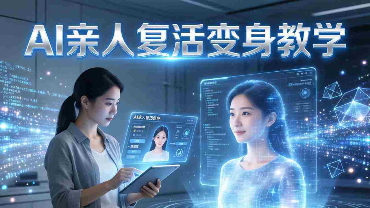 （17940期）AI亲人复活变身教学，最近超级火爆的项目，涨粉超级快，私域引流代做服务，收徒等-网创资源