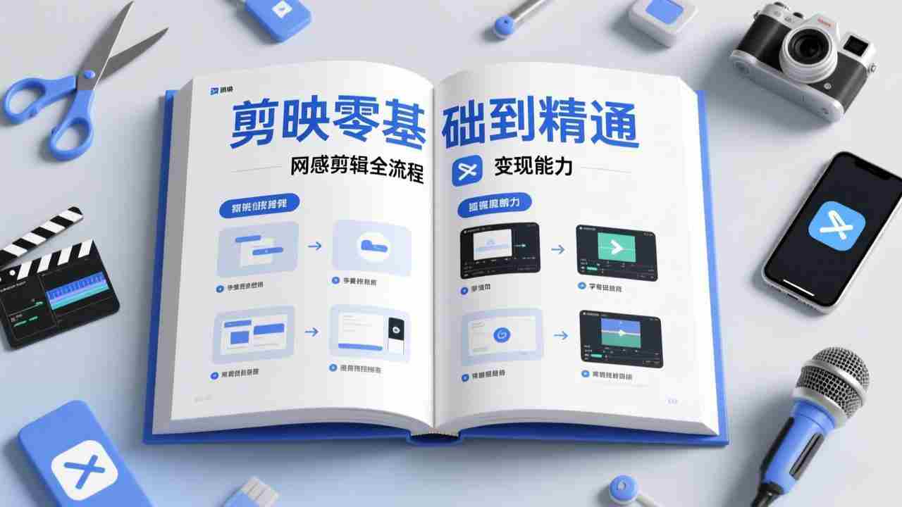 （17473期）剪映零基础也能快速上手，从入门到精通掌握网感剪辑全流程，掌握能直接变现的剪辑能力-网创资源