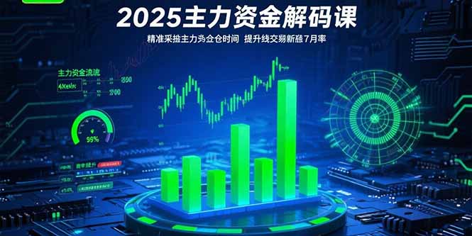 （15511期）2025主力资金解码课：精准捕捉主力建仓时机，提升短线交易胜率(更新7月)-网创资源