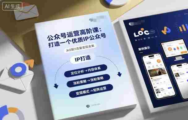 公众号运营高阶课，打造一个优质IP公众号-网创资源