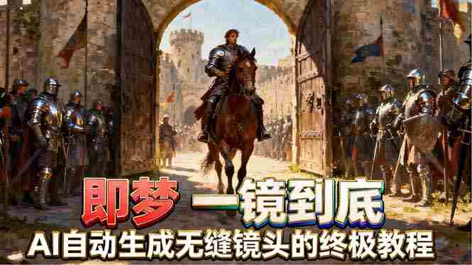 （18241期）即梦AI一镜到底终极教程，智能补帧+运镜技巧，AI自动生成无缝丝滑长镜头高效出片-网创资源