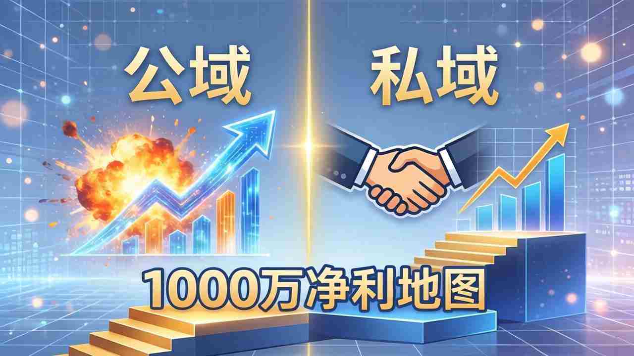 （18217期）公域玩命出爆款，私域悄悄做成交：这套AI内训课，2026给你打通1000万净利的地图-网创资源