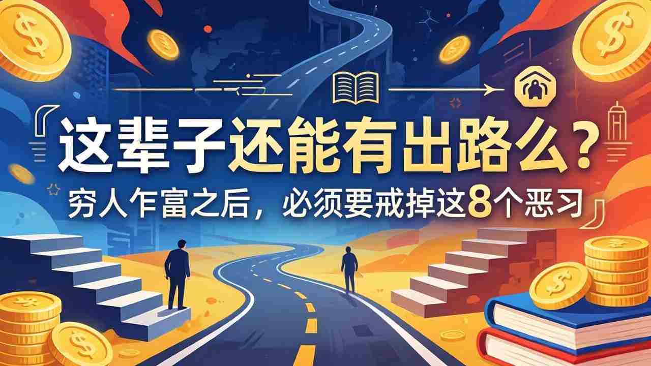 （18214期）关于人生两篇付费文章【这辈子还能有出路么？】【穷人乍富之后，必须要戒掉这8个恶习】-网创资源