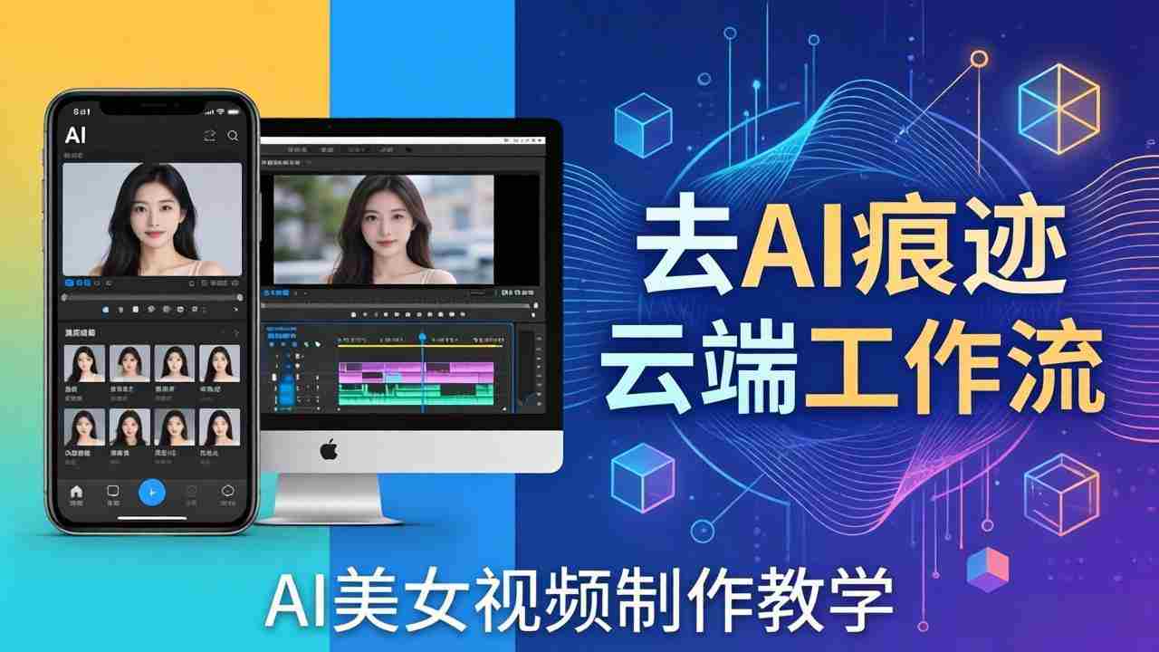 （17928期）AI美女视频制作教学：去AI痕迹，云端工作流出图，手机电脑均可，不需要配置-网创资源