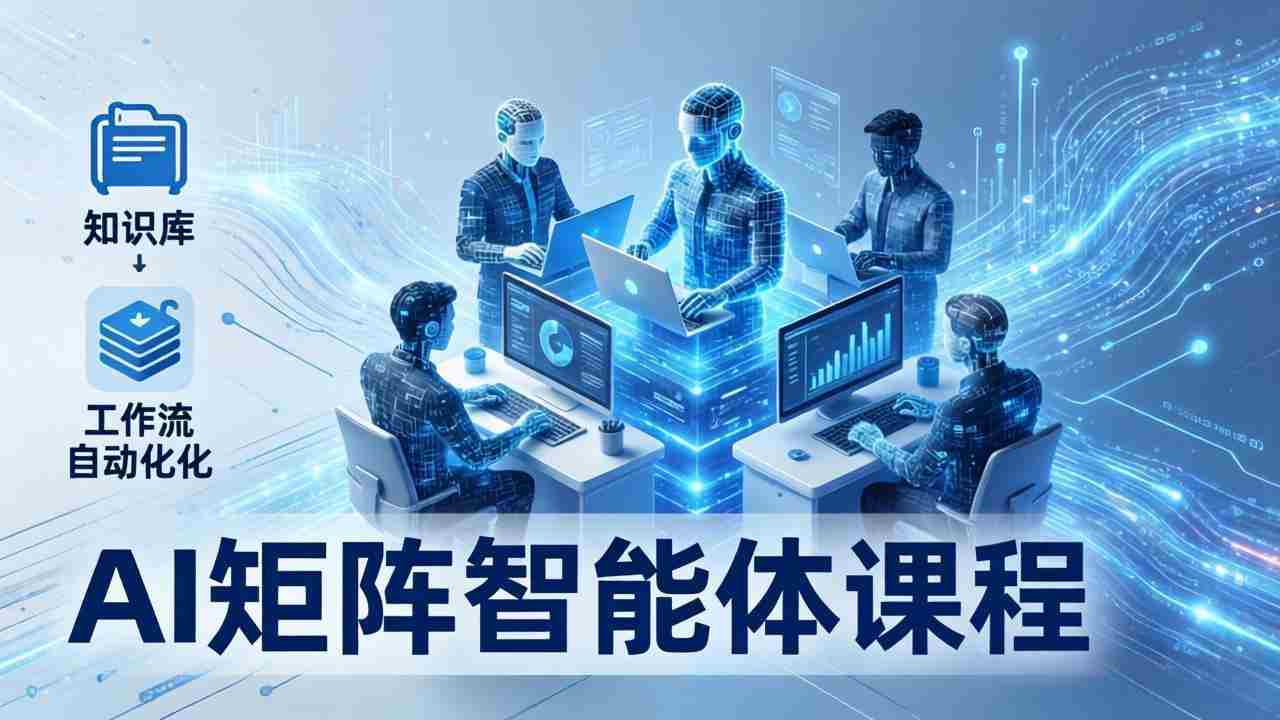 （17759期）AI矩阵智能体实战：100个数字员工批量生产内容，文本知识库+工作流自动化全搞定-网创资源