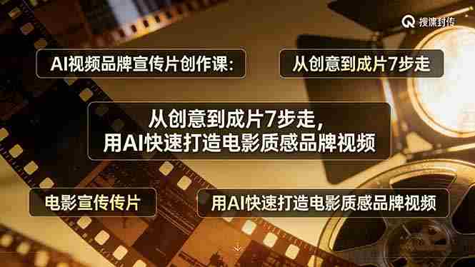 （17697期）AI视频品牌宣传片创作课：从创意到成片7步走，用AI快速打造电影质感品牌视频-网创资源