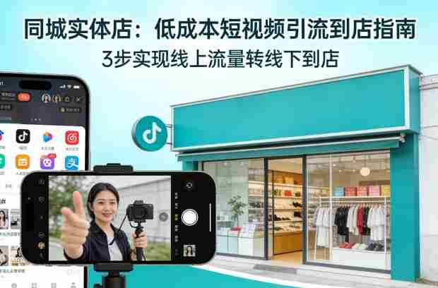 同城实体店，如何低成本把客户从短视频带到线下门店-网创资源