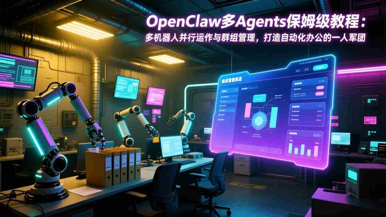 （17563期）OpenClaw多Agents保姆级教程：多机器人并行运作与群组管理，打造自动化办公的一人军团-网创资源