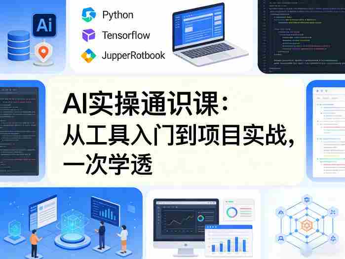 AI实操通识课，从工具入门到项目实战，一次学透-网创资源