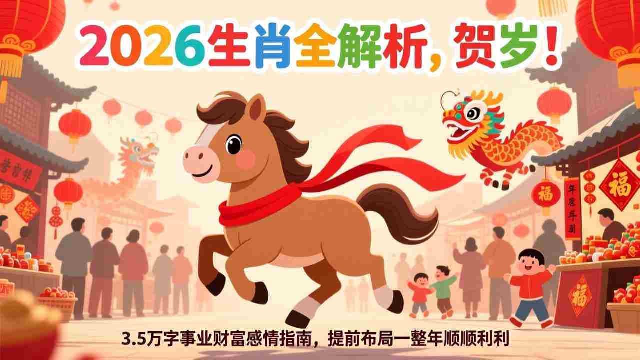 （17428期）付费文章：贺岁！2026生肖全解析，3.5万字事业财富感情指南，提前布局一整年顺顺利利-网创资源