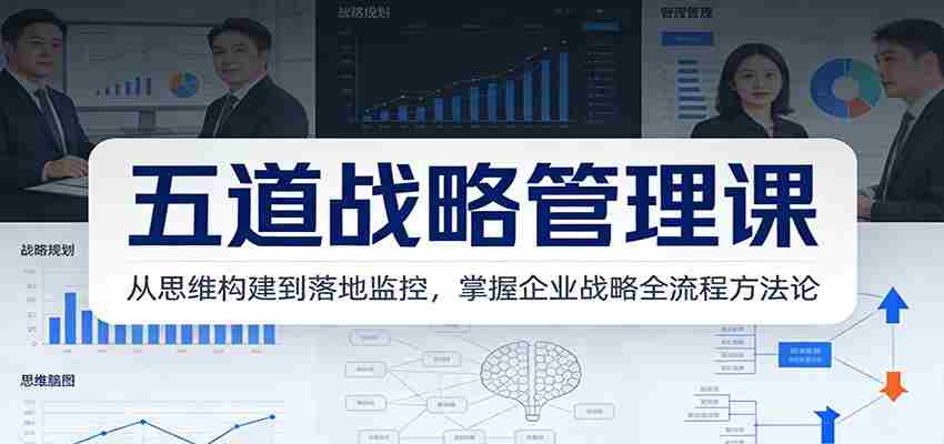 五道战略管理课：从思维构建到落地监控，掌握企业战略全流程方法论-网创资源