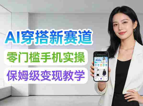 2026年AI穿搭新赛道，零门槛手机实操，保姆级变现教学-网创资源