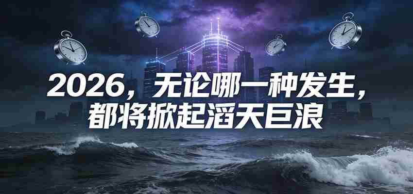 公众号付费文章：2026，无论哪一种发生，都将掀起滔天巨浪-网创资源