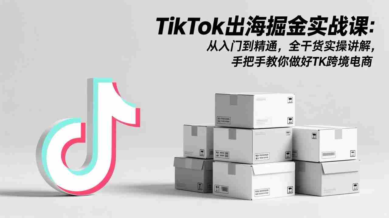 （17368期）TikTok出海掘金实战课：从入门到精通，全干货实操讲解，手把手教你做好TK跨境电商-网创资源