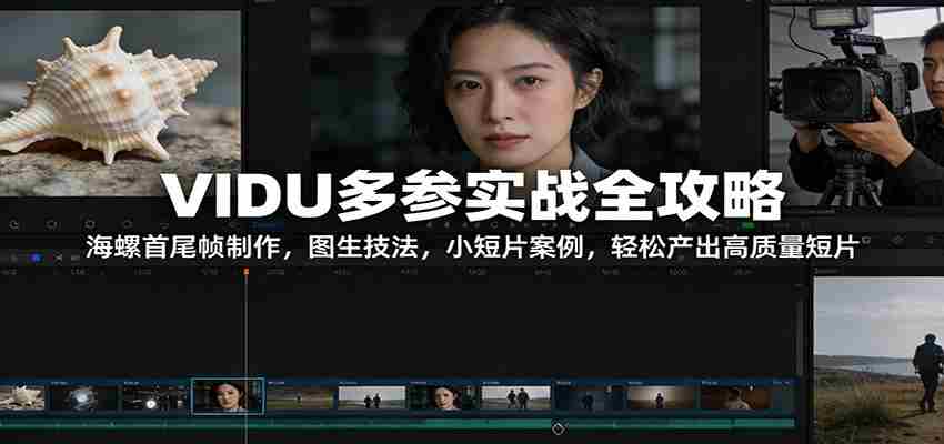 VIDU多参实战全攻略：海螺首尾帧制作，图生技法，小短片案例，轻松产出高质量短片-网创资源