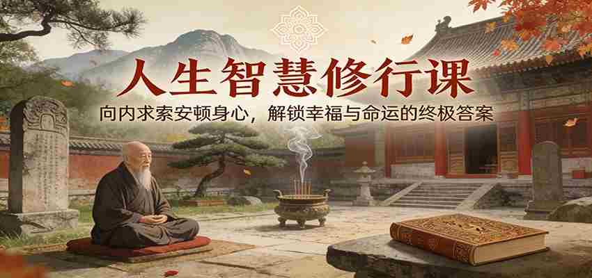 人生智慧修行课：向内求索安顿身心，解锁幸福与命运的终极答案-网创资源