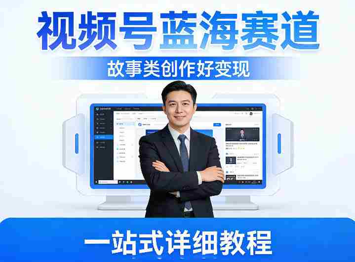 视频号蓝海赛道，故事类创作好变现，一站式详细教程-网创资源