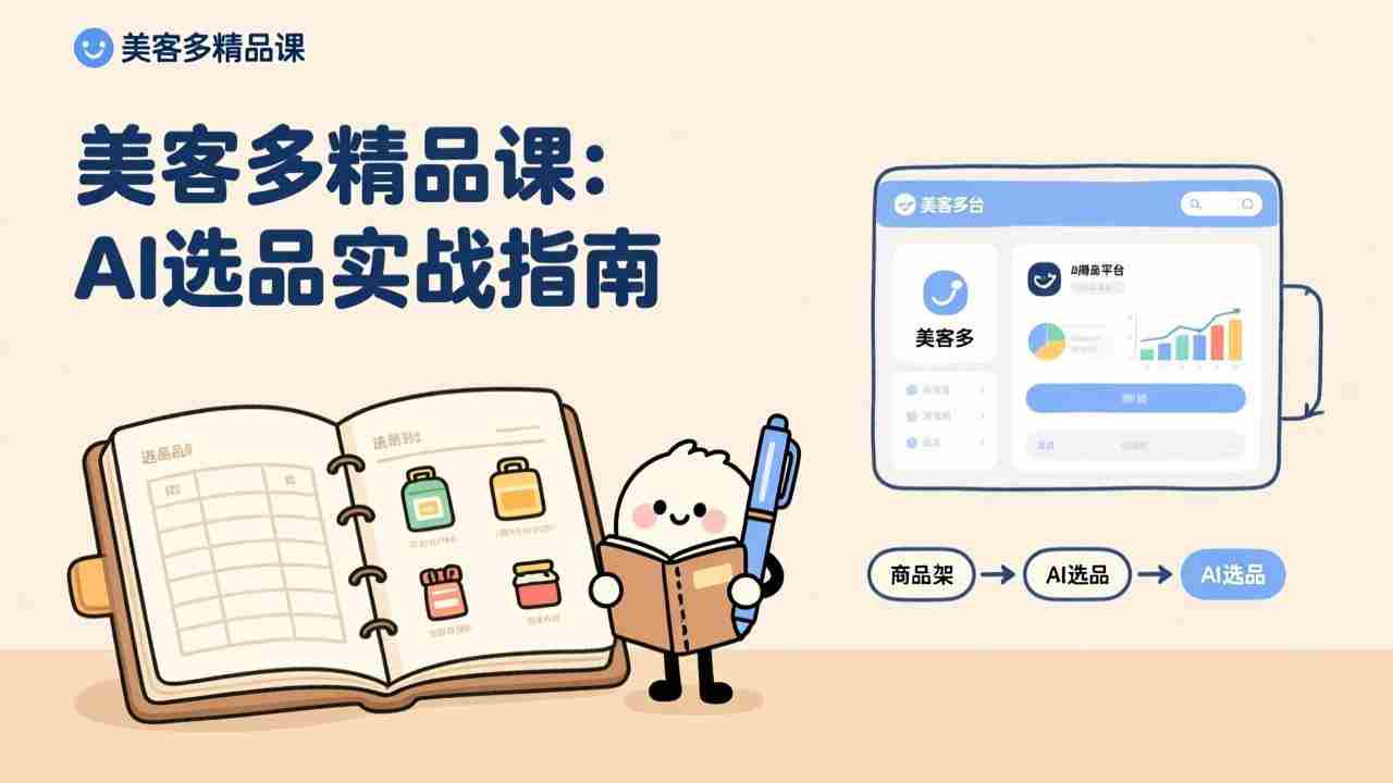 （17292期）AI+美客多精品课，工具实操、数据选品、AI优化，新手也能快速上手，月入5000+美元-网创资源