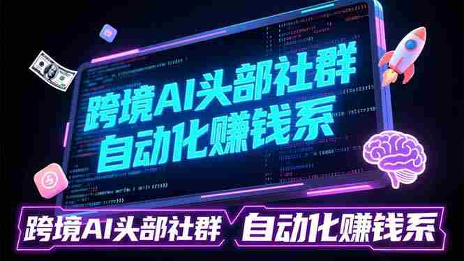 （17255期）跨境AI头部社群前沿精选：聚焦可落地的AI实战经验，快速构建你的自动化赚钱系-网创资源