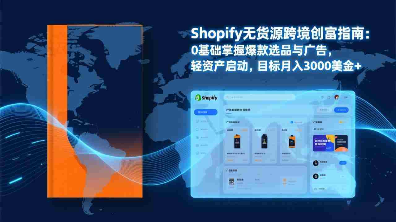 （17238期）Shopify爆款打法实战：从选品到广告投放，复制爆款模型，驱动独立站月销售额破万刀-网创资源
