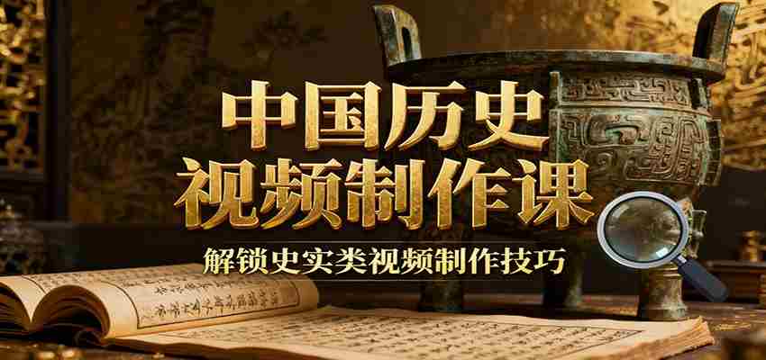 中国历史视频制作课：疆域地图集+参考文案+练习素材，解锁史实类视频制作技巧-网创资源