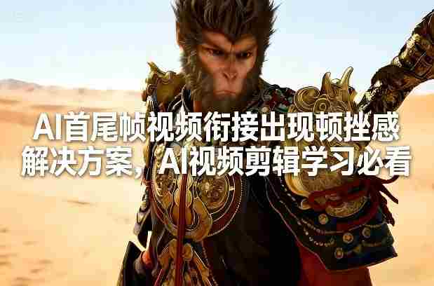 AI首尾帧视频衔接出现顿挫感解决方案，AI视频剪辑学习必看-网创资源