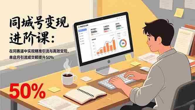 （17015期）同城号变现进阶课：在同城赛道中实现精准引流与高效变现，单店月引流成交额提升50%-网创资源
