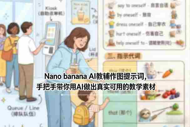 Nano banana AI教辅作图提示词，手把手带你用AI做出真实可用的教学素材-网创资源