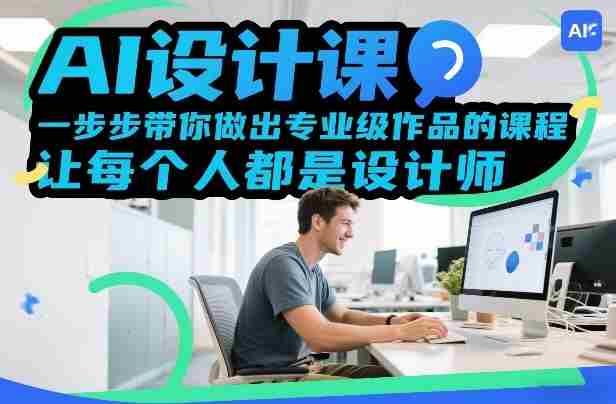 AI设计课，一步步带你做出专业级作品的课程，让每个人都是设计师-网创资源