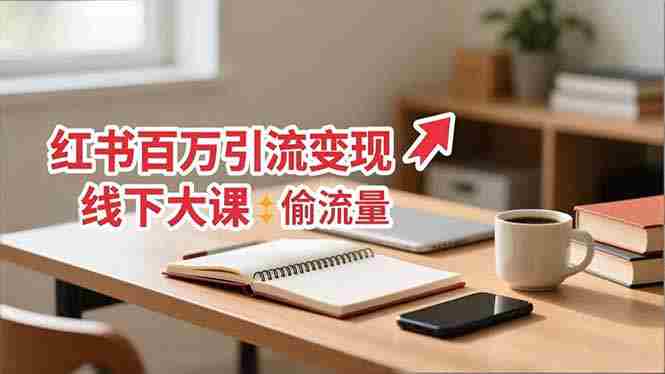（16661期）小红书百万引流变现-11月线下大课：分享从0到百万引流路径，手把手教偷流量、拿结果-网创资源