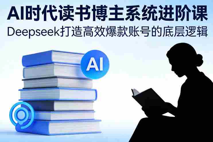 AI时代读书博主系统进阶课，Deepseek打造高效爆款账号的底层逻辑-网创资源