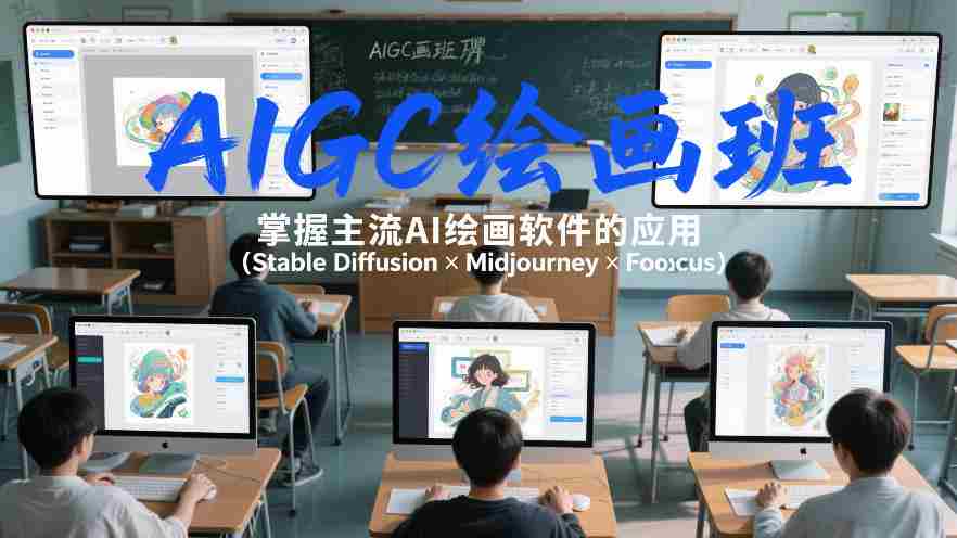 AIGC绘画班，掌握主流Ai绘画软件的应用（Stable Diffusion x Midjourney x Fooocus）-网创资源