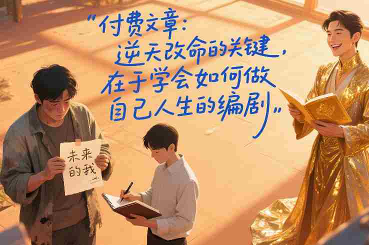 付费文章：逆天改命的关键，在于学会如何做自己人生的编剧-网创资源