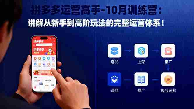 （16448期）拼多多运营高手-10月训练营：讲解从新手到高阶玩法的完整运营体系！-网创资源