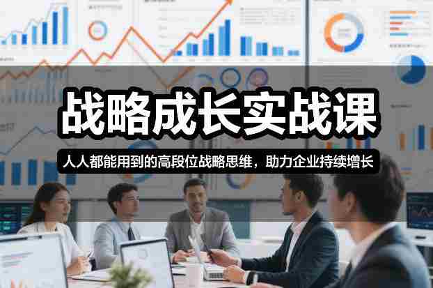战略成长实战课，人人都能用到的高段位战略思维，助力企业持续增长-网创资源