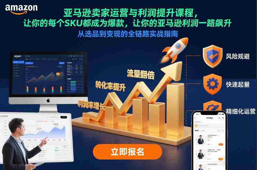 亚马逊卖家运营与利润提升课程，让你的每个SKU都成为爆款，让你的亚马逊利润一路飙升（更新12月）-网创资源