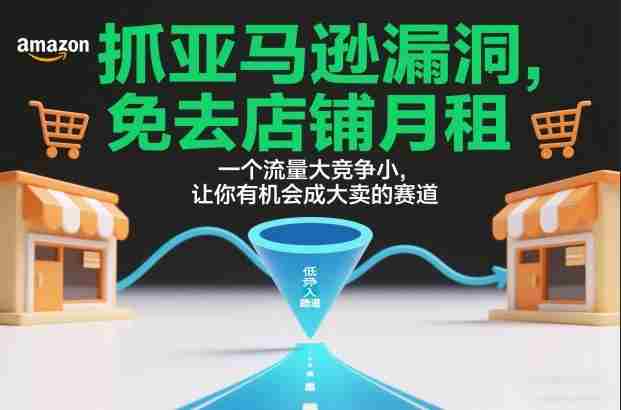 抓亚马逊漏洞，免去店铺月租，一个流量大竞争小，让你有机会成大卖的赛道-网创资源