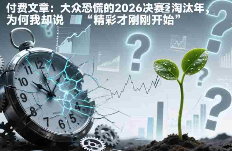 付费文章：大众恐慌的2026决赛淘汰年，为何我却说“精彩才刚刚开始”？-网创资源