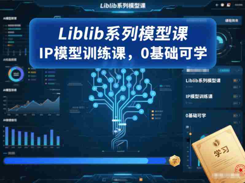 Liblib系列模型课，IP模型训练课，0基础可学-网创资源