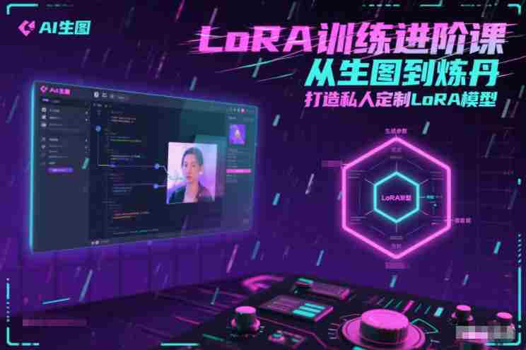 LoRA训练进阶课，从生图到炼丹，打造私人定制LoRA模型-网创资源