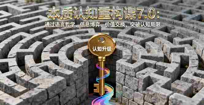 （16218期）本质认知重构课7.0：通过语言哲学、信息博弈、价值交换，突破认知局限-网创资源
