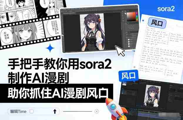 手把手教你用sora2制作AI漫剧，助你抓住AI漫剧风口-网创资源