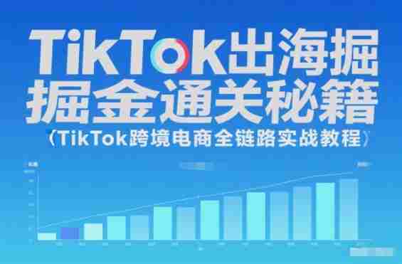 TikTok出海掘金通关秘籍，TikTok跨境电商全链路实战教程-网创资源