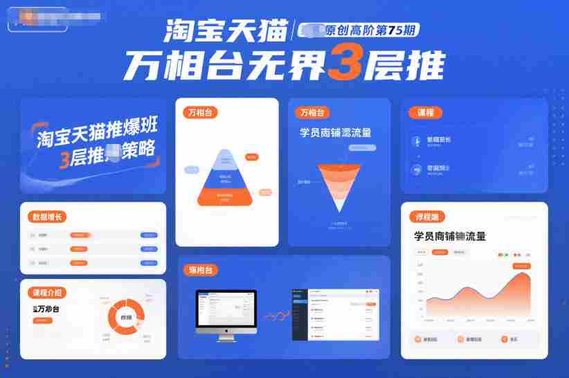 淘宝天猫推爆班原创高阶第75期，万相台无界3层推-网创资源