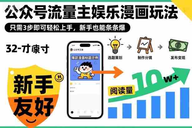 ‍‬⁢‍⁡‍‍⁡​⁣⁤‍‬⁡⁣⁢​⁣‍⁣‌‌⁢​⁡⁡‌​⁢⁣⁢​⁢‌​⁣‬​⁣‬‬⁣⁢​⁢⁣公众号流量主娱乐漫画玩法，只需3步即可轻松上手，新手也能条条爆-网创资源