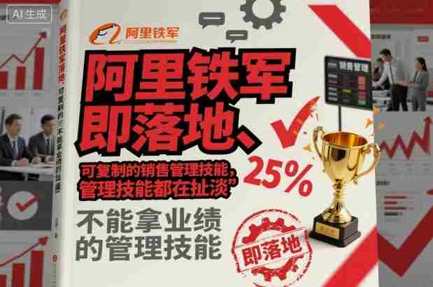 阿里铁军即落地、可复制的销售管理技能，不能拿业绩的管理技能都在扯淡-网创资源