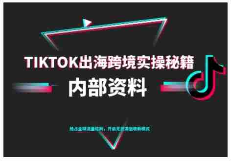 TikTok跨境电商0-1搭建运营，TK出海跨境实操秘籍（10月更新）-网创资源