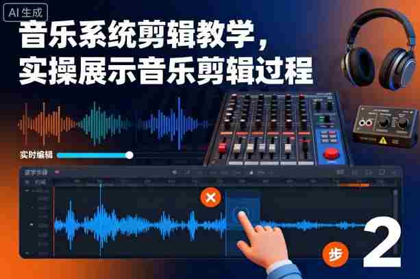 音乐系统剪辑教学，实操展示音乐剪辑过程-网创资源