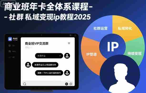 商业班年卡全体系课程-社群私域变现ip教程2025-网创资源