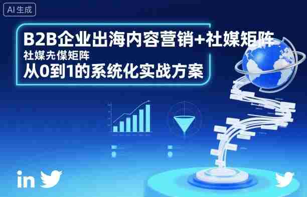 B2B企业出海内容营销+社媒矩阵，从0到1的系统化实战方案-网创资源